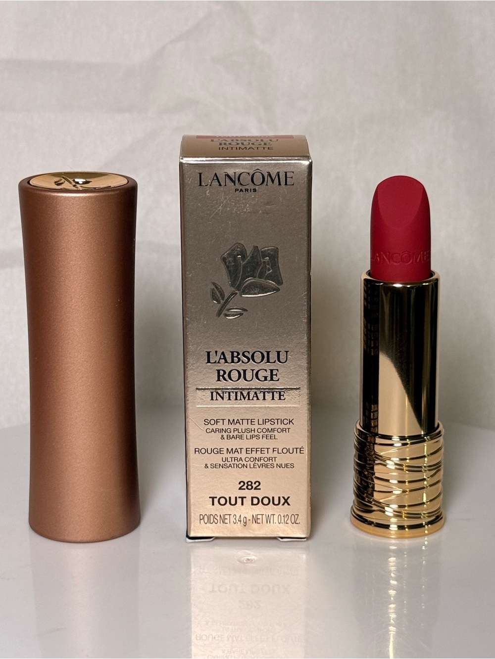 Lancôme L’Absolu soft matte  lipstick color  282 tout doux